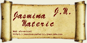 Jasmina Materić vizit kartica